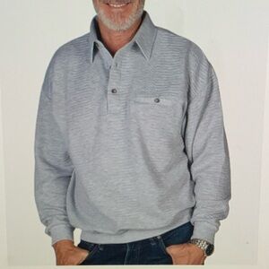 Classics by Palmland Solid Textured Banded Bottom Shirt